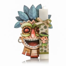 Λαμπάδα Hawai Mask με Αγόρι