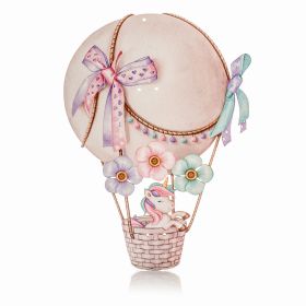 Θεματική Πλάτη Λαμπάδας Unicorn Αερόστατο