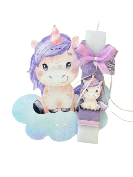 Λαμπάδα Unicorn Σύννεφο