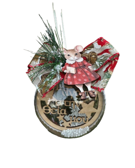 Plexiglass μπάλα Θεία με ποντικάκι 