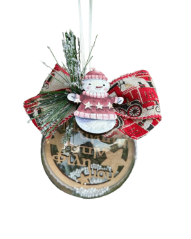 Plexiglass μπάλα Φίλη με χιονάνθρωπο