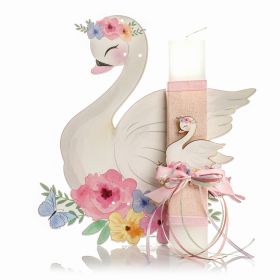 Λαμπάδα Κύκνος Λουλούδια