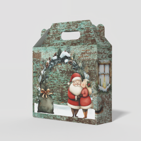 Lunchbox Κουτί Δώρου Christmas Green Outside