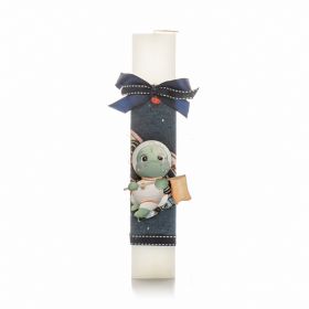 Πασχαλινή Λαμπάδα Δεινοσαυράκι Αστροναύτης Πράσινος