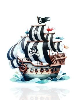 Θεματική Πλάτη Λαμπάδας Funny Pirate