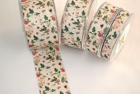 Κορδέλα Ποπλινα Ριγέ Le Champagne 3.5cm