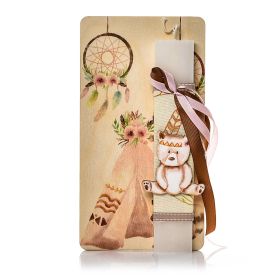 Λαμπάδα Boho Αρκουδίτσα