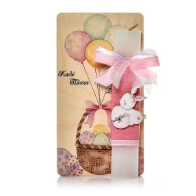 Λαμπάδα Καλό Πάσχα Βαφτιστήρι μου Κοριτσίστικη