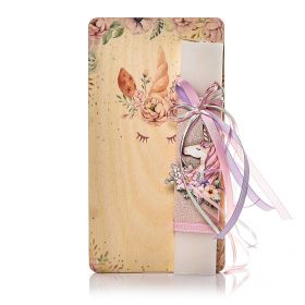 Λαμπάδα Unicorn με Λουλούδια