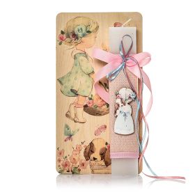 Λαμπάδα Κοριτσάκι με σκυλάκι