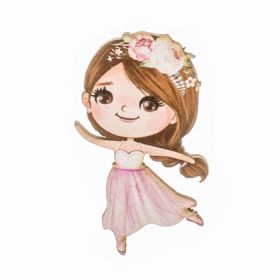 Στοιχείο Μπαλαρίνα Με Λουλούδια