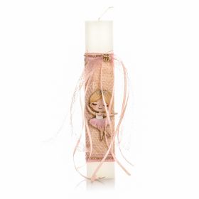 Πασχαλινή Λαμπάδα Μπαλαρίνα με στέμμα