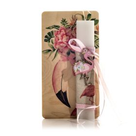 Λαμπάδα Φλαμίνγκο Floral
