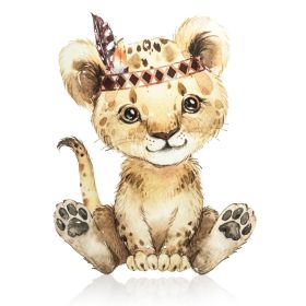 Θεματική Πλάτη Λαμπάδας Lion Boho Indian